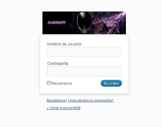 Personalizar la pagina de login