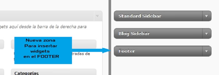 Añadir widgets al footer de tu tema