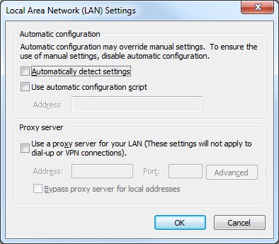 Configurar valores de proxy usando powershell