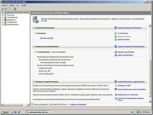 Tutorial Administrar IIS7 de forma remota